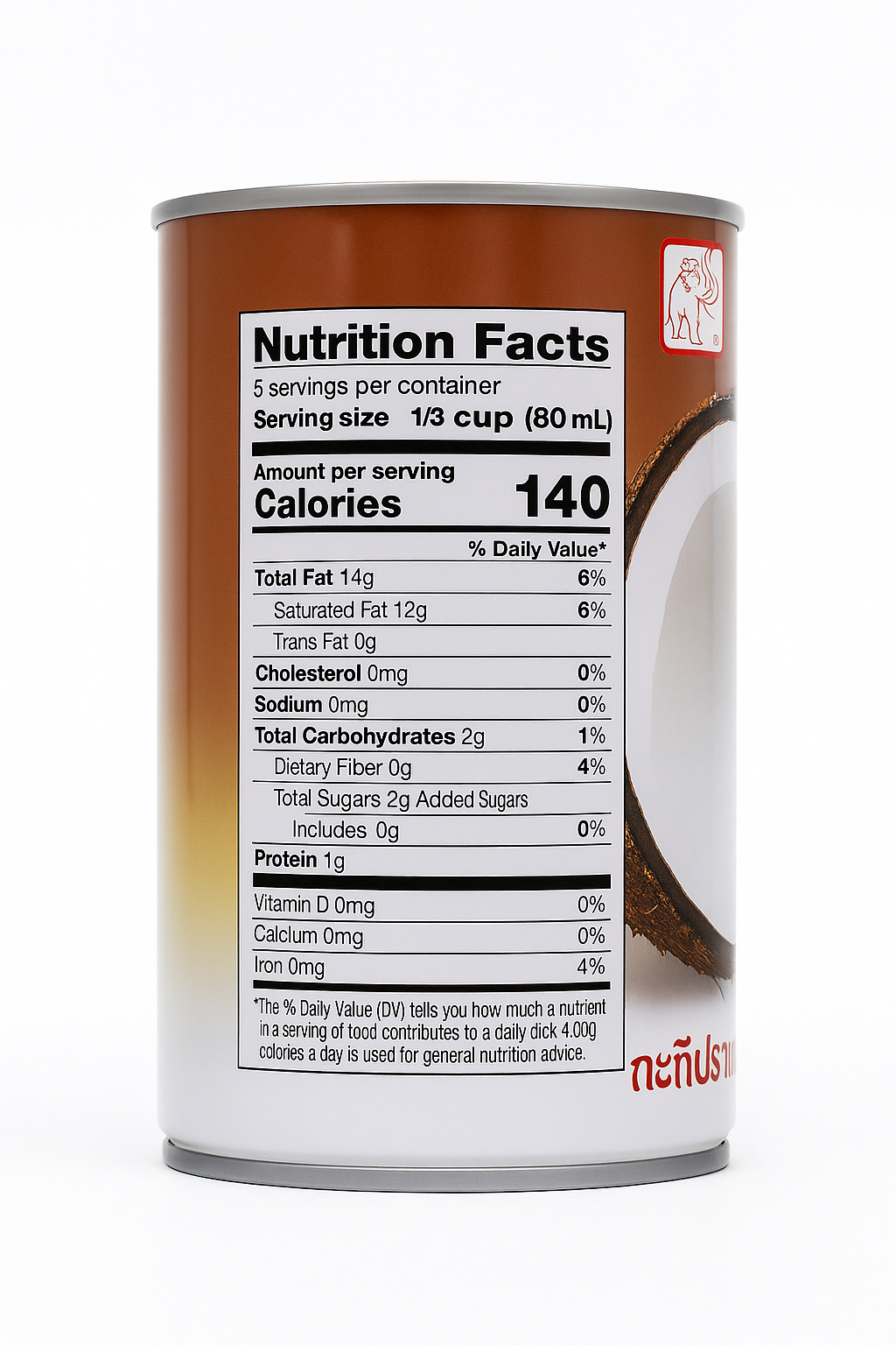 Chaokoh Coconut milk 13.5 fl oz (400mL) 椰奶 13.5盎司
