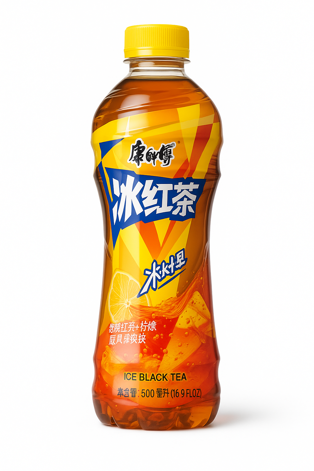 Iced Black Tea with Lemon Flavored Tea Drinks 500 mL 康师傅 冰红茶