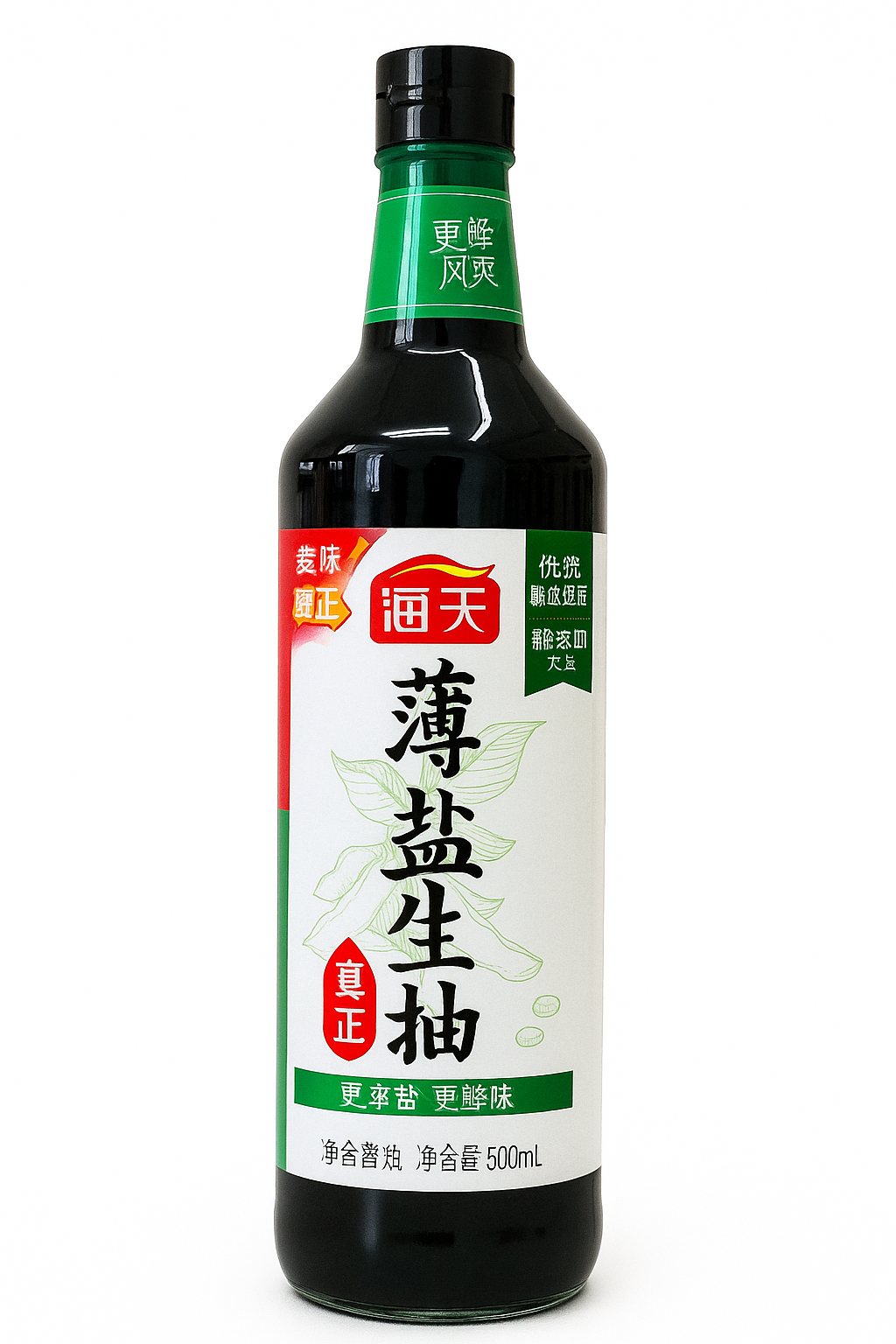 Less Sodium Soy Sauce 16.9 fl oz (500mL)海天薄盐生抽 500毫升