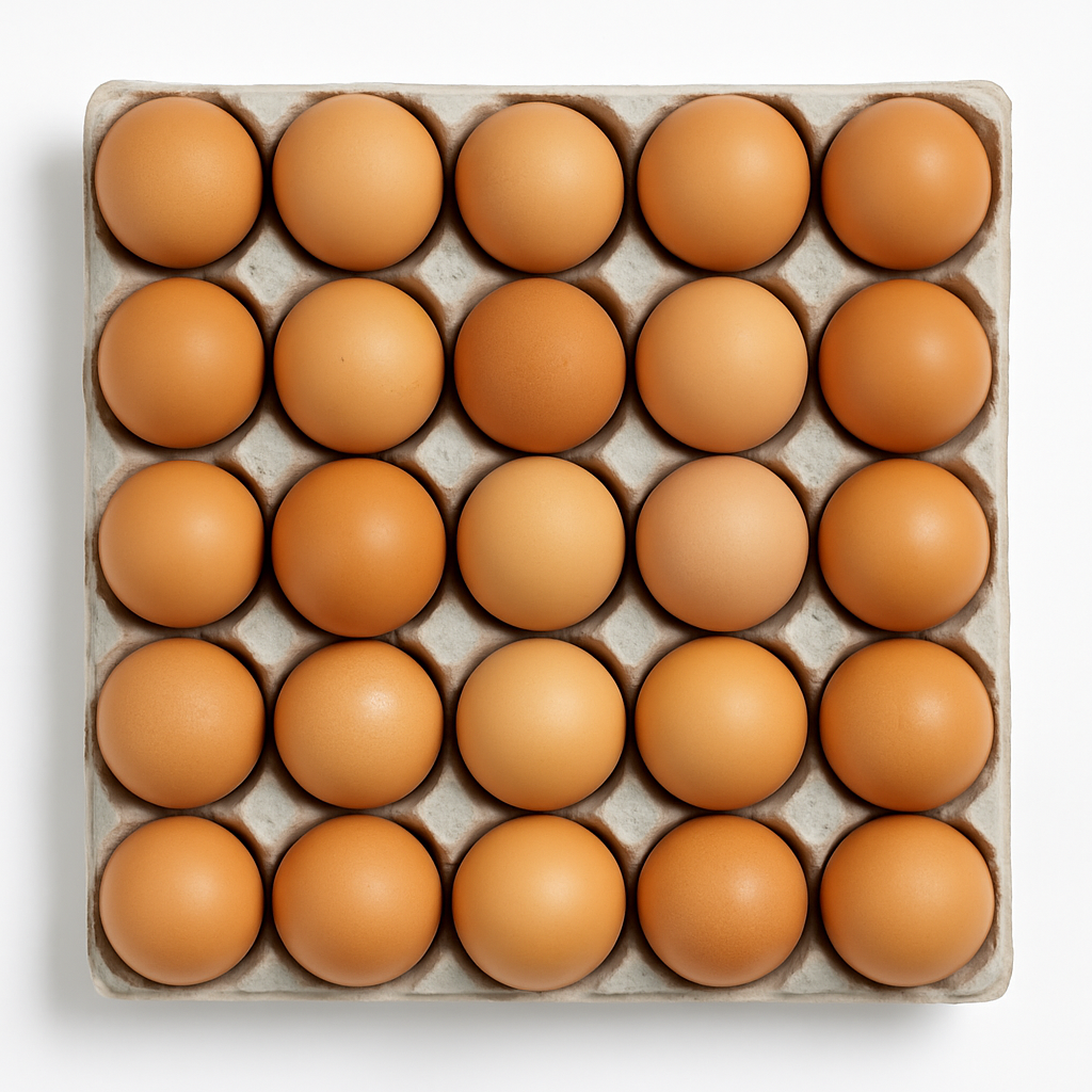 Fresh Brown Eggs 30 Count(size:Large) 有机大号黄鸡蛋30个