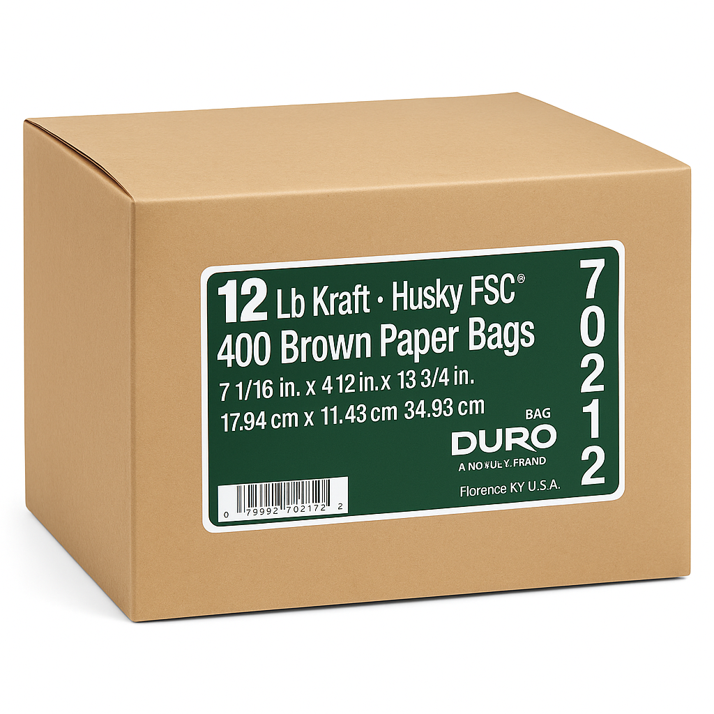DURO #12 brown paper bags 400 count Grocery Bag,DURO #12 棕色纸袋 400个