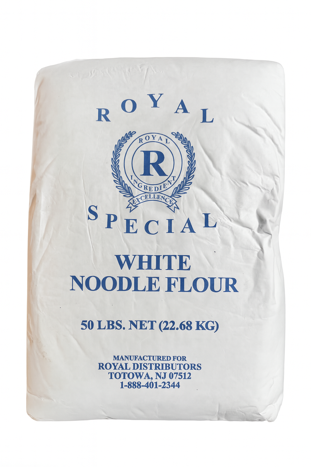 Royal Special White Noodle Floor 50LBS. NET(22.68KG) 皇家特制白面粉50磅 净重(22.68公斤)
