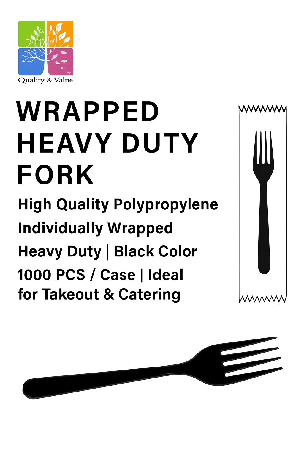 HEAVY WEIGHT BLACK FORK QUANTITY: 1000