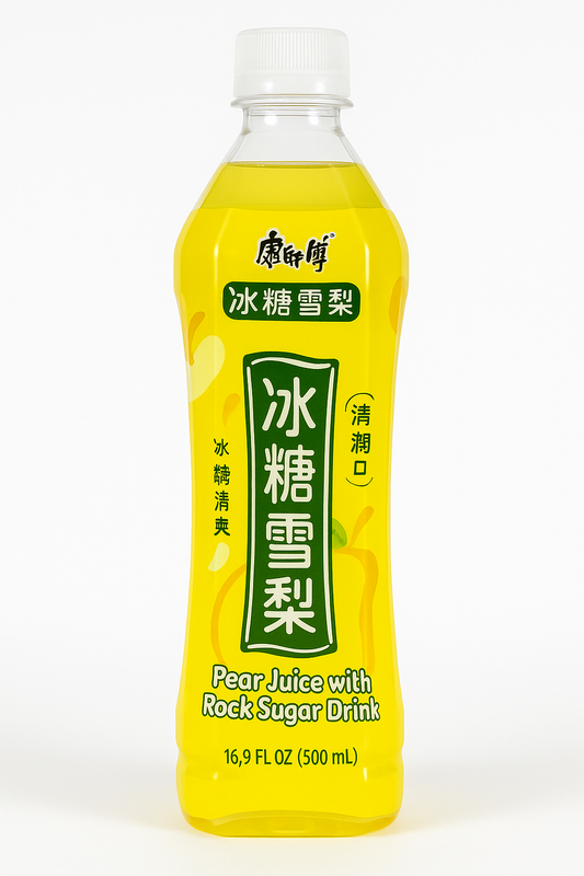 Pear Juice with Rock Sugar Drink，16.9 FL OZ (500mL)  冰糖雪梨
