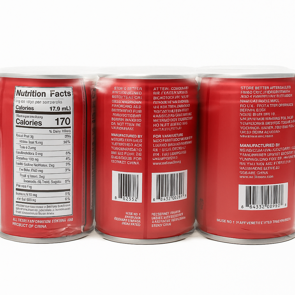Wangzai Milk  245 mL 6 Can  旺仔牛奶 245 mL *6 罐