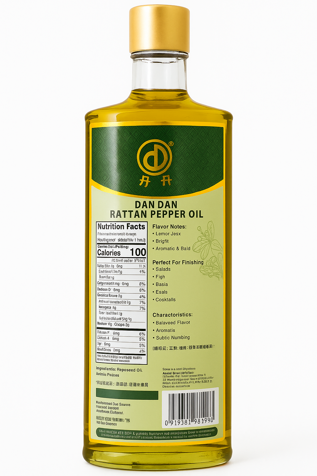 Rattan Pepper Oil 15.82 fl oz （468mL）藤椒油