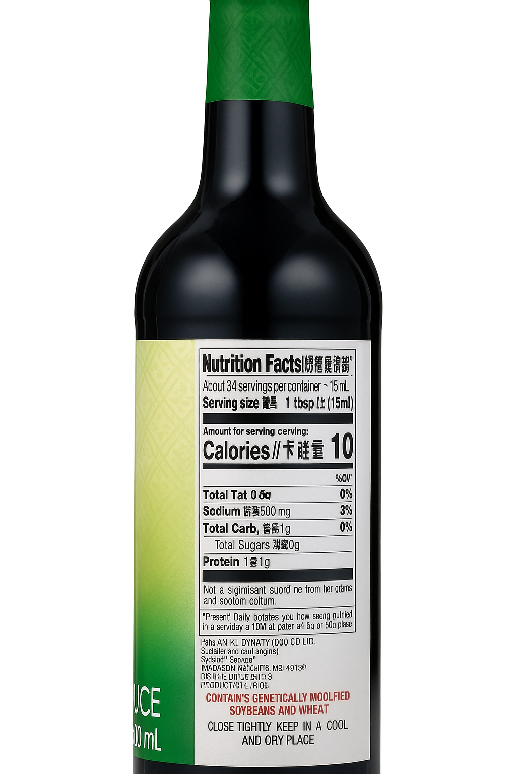 Less Sodium Soy Sauce 16.9 fl oz （500mL）李锦记 薄盐生抽 500毫升