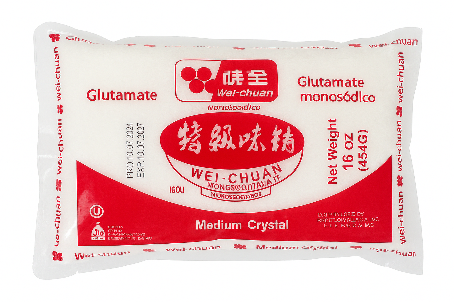 Monosodium Glutamate 16OZ （454g）味全 特级味精 454克