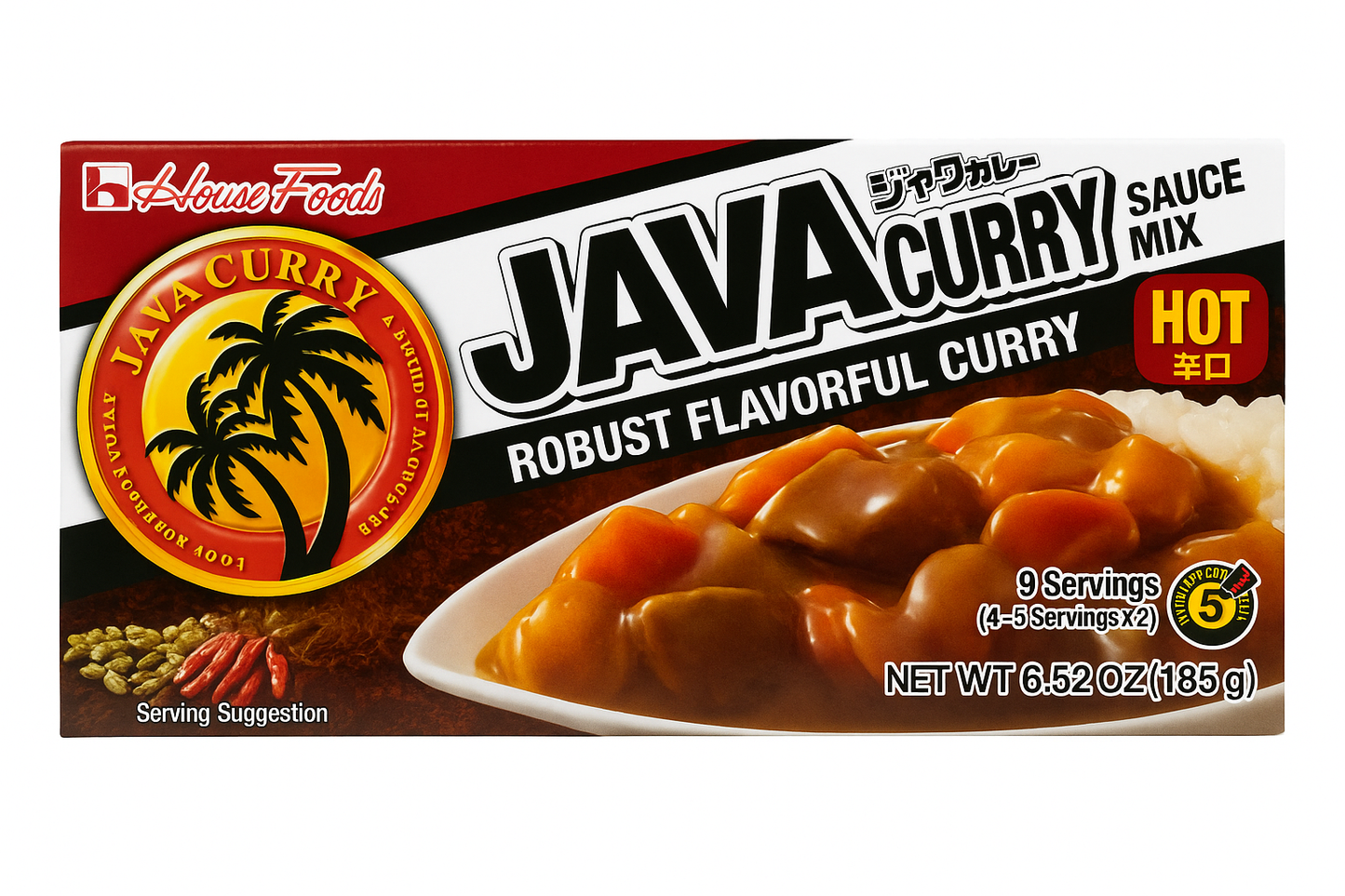 JAVA CURRY SAUCE MIX 6.52OZ(185g) 咖喱酱 6.52盎司（185克）