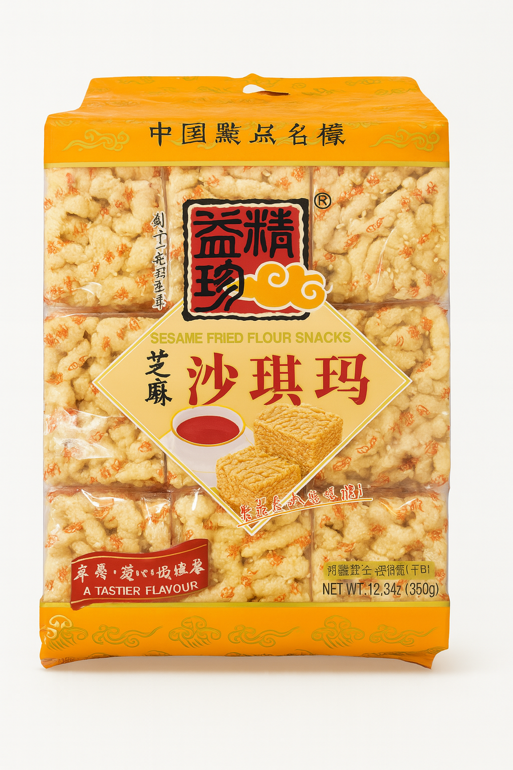 SESAME FRIED FLOUR SNACKS 18.27oz（518g）芝麻味 沙琪玛