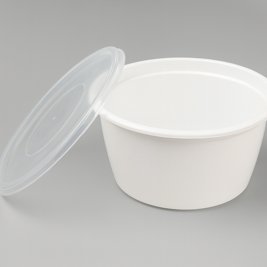 HJ-A12 Deli Container Specs: 12 oz, PP, Semi-Clear Quantity: 240Sets