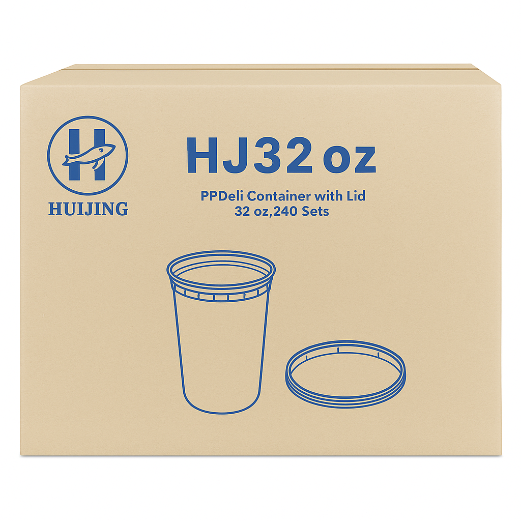 S32  DELI CONTAINER Specs: 32 oz, PP, PE, Semi-Clear Quantity: 240 Sets