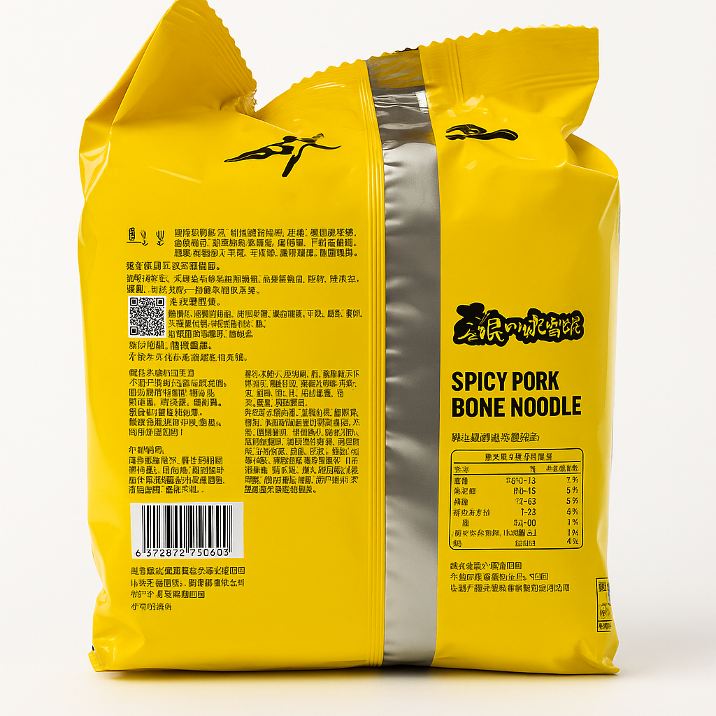 Soup Master Sour and Spicy Pork Bone Noodles 汤达人 酸酸辣辣豚骨面 五连包 625g