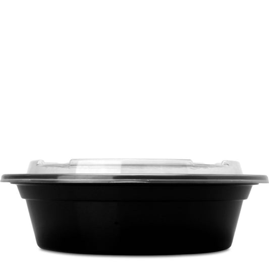 FH23 - Black or White: Deli Container Specs: 24 OZ, PP, Semi-Clear Quantity: 150 Sets