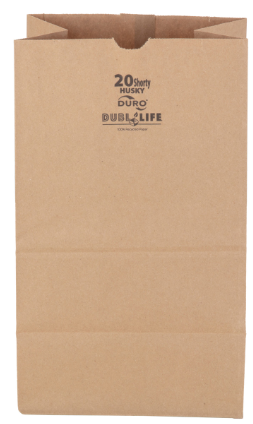 20# SH Dubl Life® Husky SOS bag  50# recycled kraft FSC BPI - 400 PK (70221)